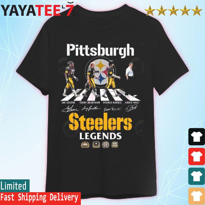 Steelers The Legends Abbey Road Signatures T-shirt,Sweater, Hoodie, And  Long Sleeved, Ladies, Tank Top