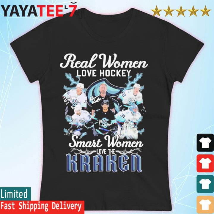 Real Women Love Hockey Smart Women Love The Seattle Kraken Shirt, hoodie,  sweater, long sleeve and tank top