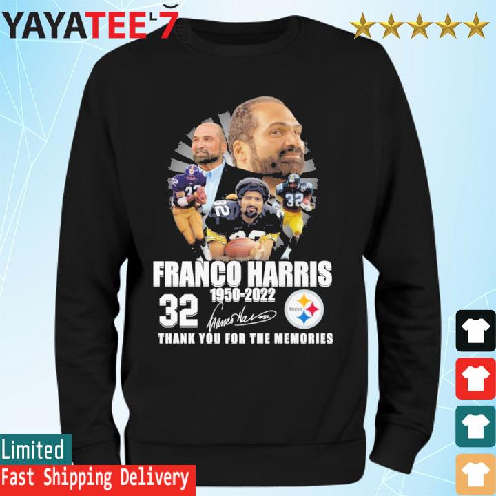 RIP Franco Harris 32 In Loving Memories 1950-2022 T-Shirt