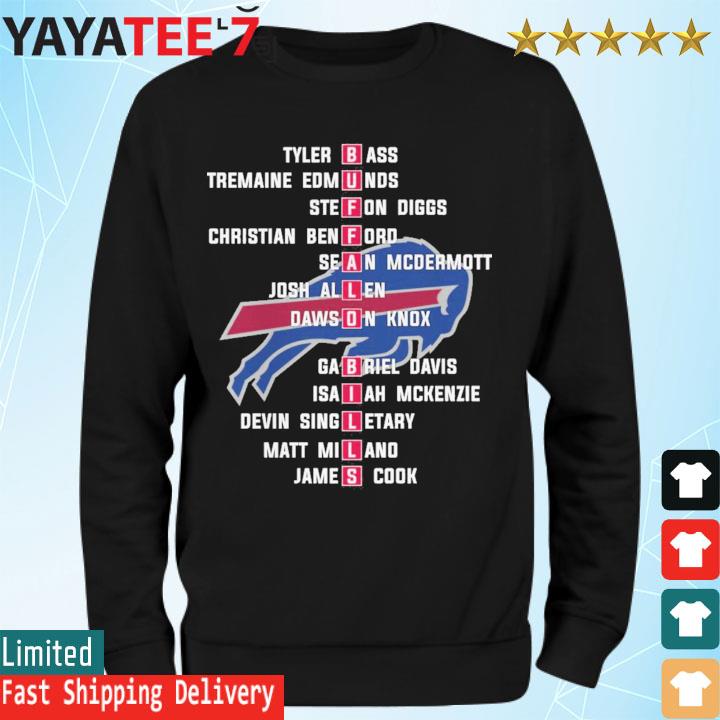 Roster Buffalo Bills 2022 AFC East division Champions shirt, hoodie,  sweater, long sleeve and tank top