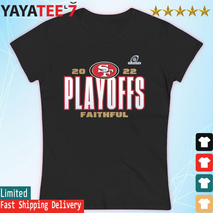 San Francisco 49ers 2022 NFL Playoffs Our Time T-Shirt Women's T-shirt