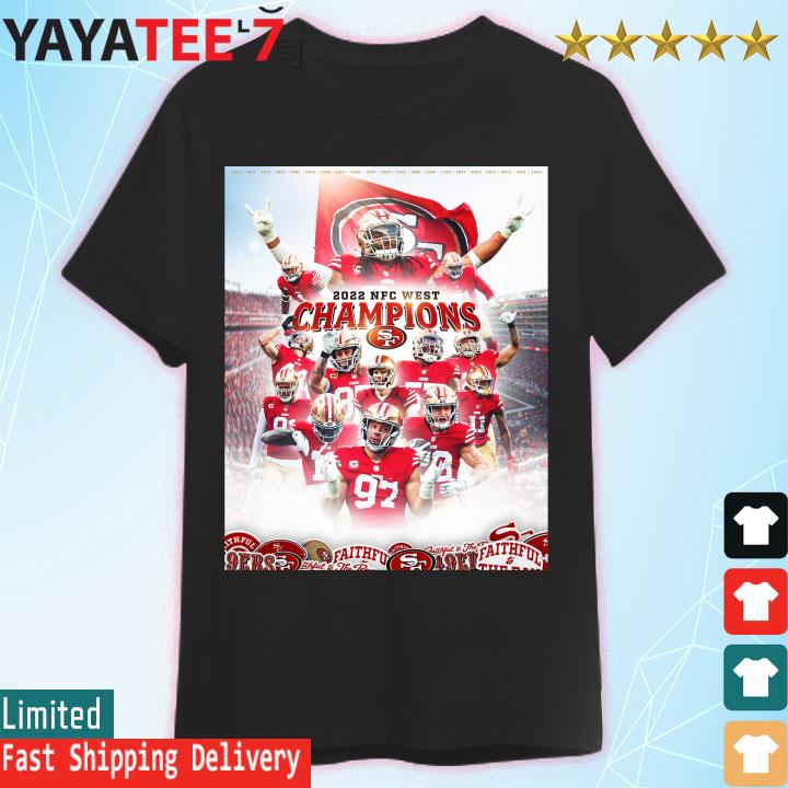 Official Poster 2022 NFC West Champions SF 49ers shirt, hoodie, sweater,  long sleeve and tank top