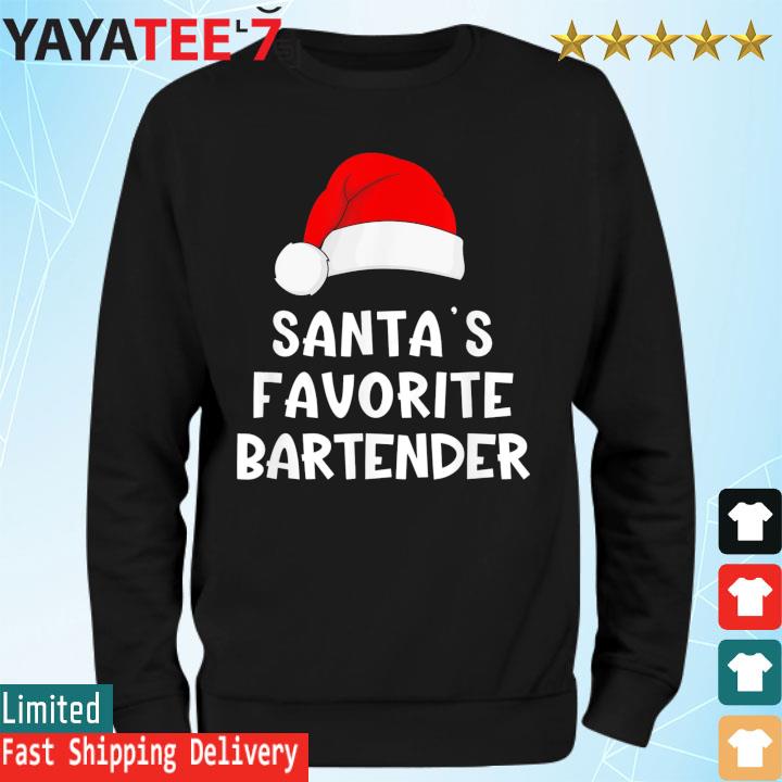 Santa's Favorite Bartender 2022 Merry Christmas sweats Sweatshirt