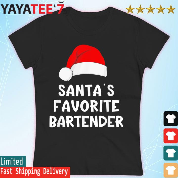 Santa's Favorite Bartender 2022 Merry Christmas sweats Women's T-shirt
