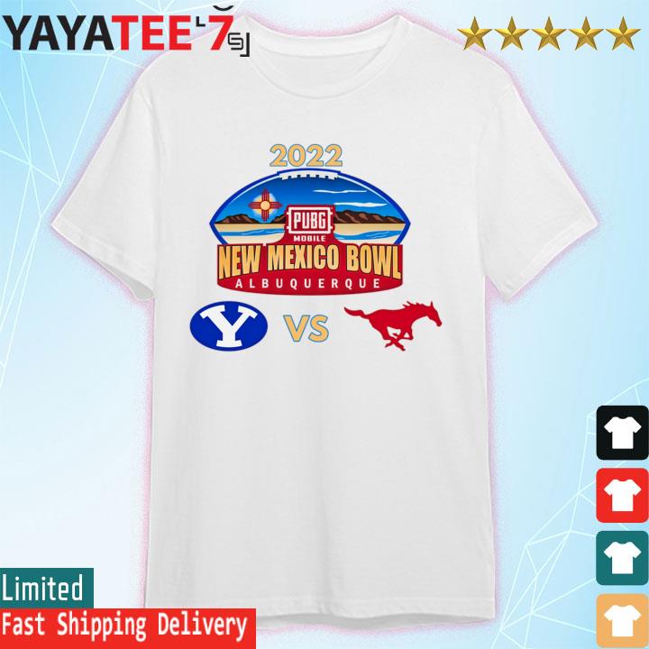 SMU Mustangs vs BYU Cougars 2023 New Mexico Bowl apparel matchup shirt