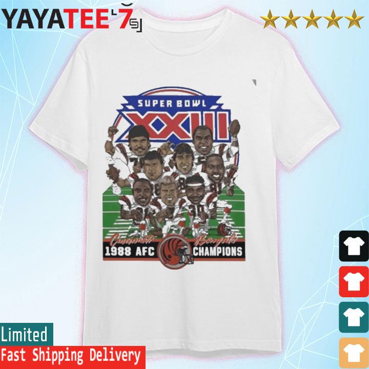 Super bowl xxiiI cincinnatI bengals 1988 AFC champions T-shirt, hoodie,  sweater, long sleeve and tank top