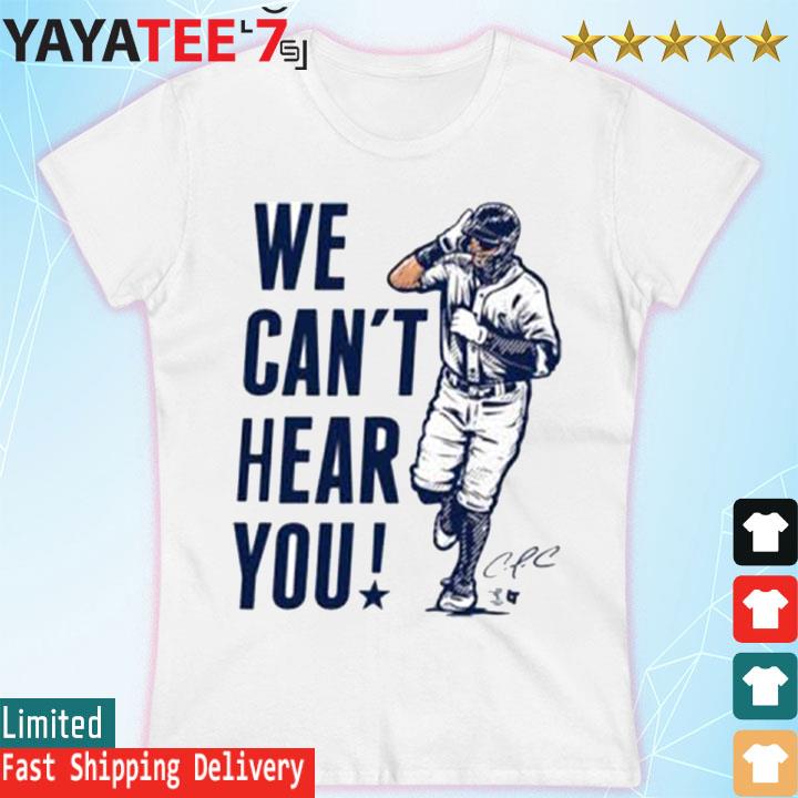 Officially Licensed Carlos Correa - We Can't Hear You T-Shirt