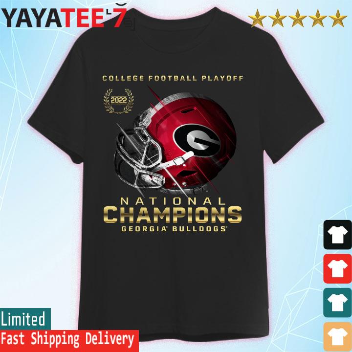 2022 CFP National Champions Georgia Bulldogs Helmet premium T-Shirt