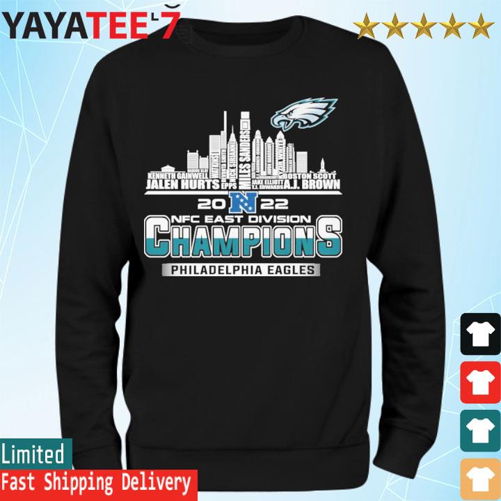 2022 nfc east division champions philadelphia eagles players names shirt,  hoodie, sweater, long sleeve and tank top