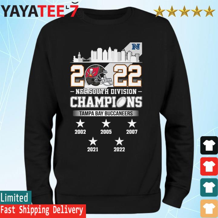 Tampa bay buccaneers city 2022 nfc south division champions shirt, hoodie,  sweater, long sleeve and tank top