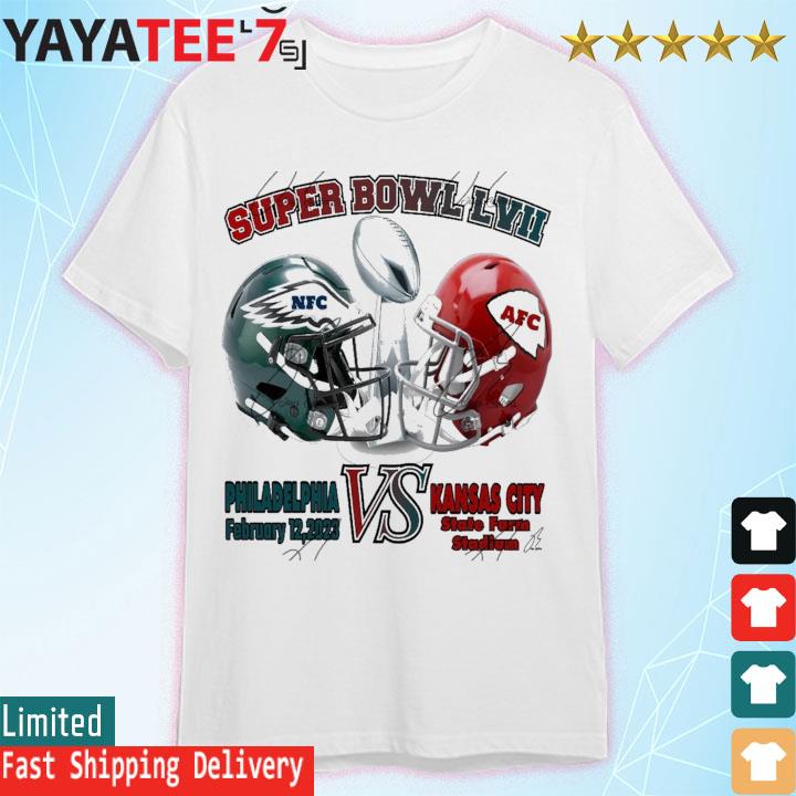 Super Bowl 2023 LVII Shirt, Kansas City Chiefs Vs Philadelphia