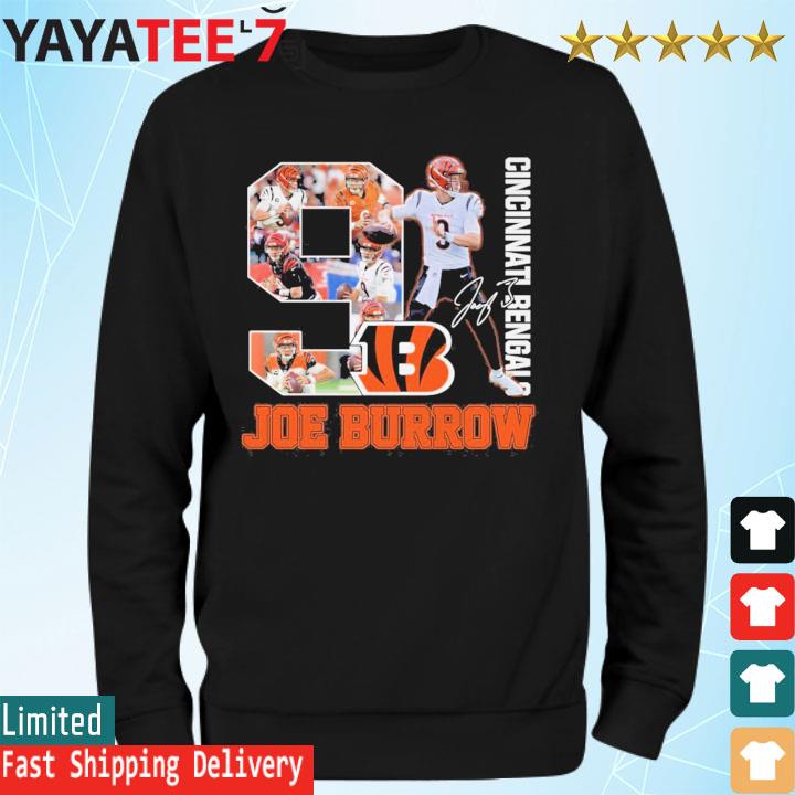 Number 9 Joe Burrow Cincinnati Bengals style shirt, hoodie, sweater, long  sleeve and tank top