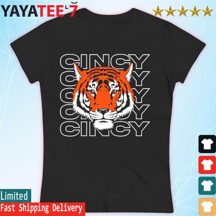 Bengal Tiger Cincy | Football Apparel | Cincy Shirts Hooded Sweatshirt / Black / 2x