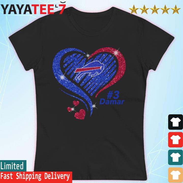 New This Girl Loves Her Buffalo Bills Heart Diamond 2023 Shirt