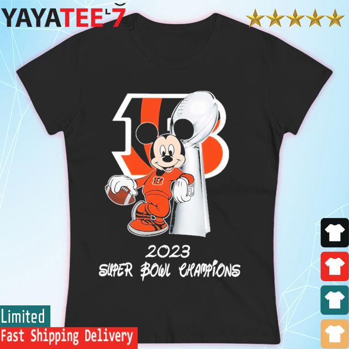 Cincinnati bengals mickey super bowl champion 2023 shirt, hoodie, sweater,  long sleeve and tank top