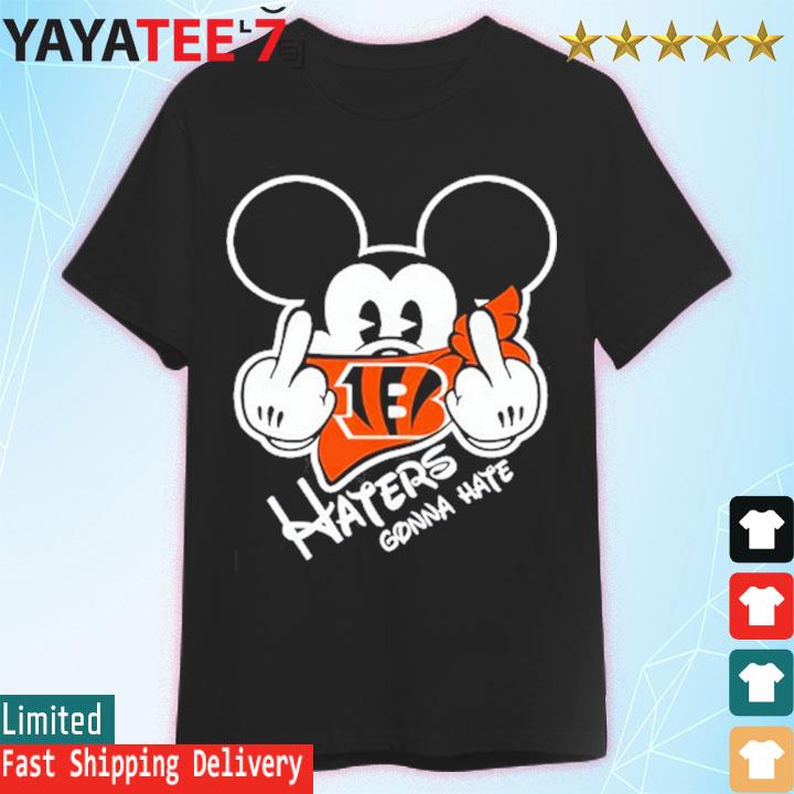 Personalized Cincinnati Bengals Mickey Mouse Haters Gonna Hate All