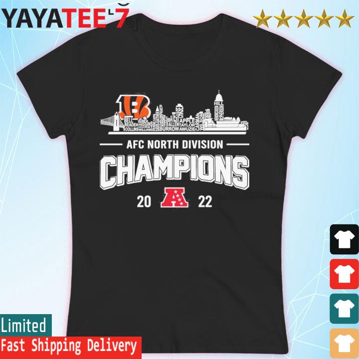 Cincinnati Bengals City 2022 Afc North Division Champions T-s