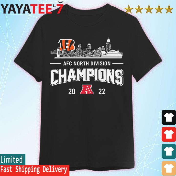 Cincinnati bengals team afc north division champions shirt, hoodie,  sweater, long sleeve and tank top