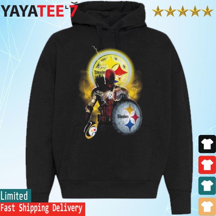 Deadpool Captain Pittsburgh Steelers logo shirt, hoodie, sweater