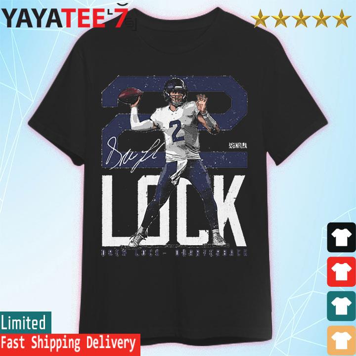 Drew Lock Seattle Bold Number signature shirt