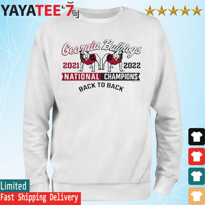 Back To Back Sec National Champions Championship 2021 2022 Georgia Bulldogs  shirt, hoodie, sweater and long sleeve