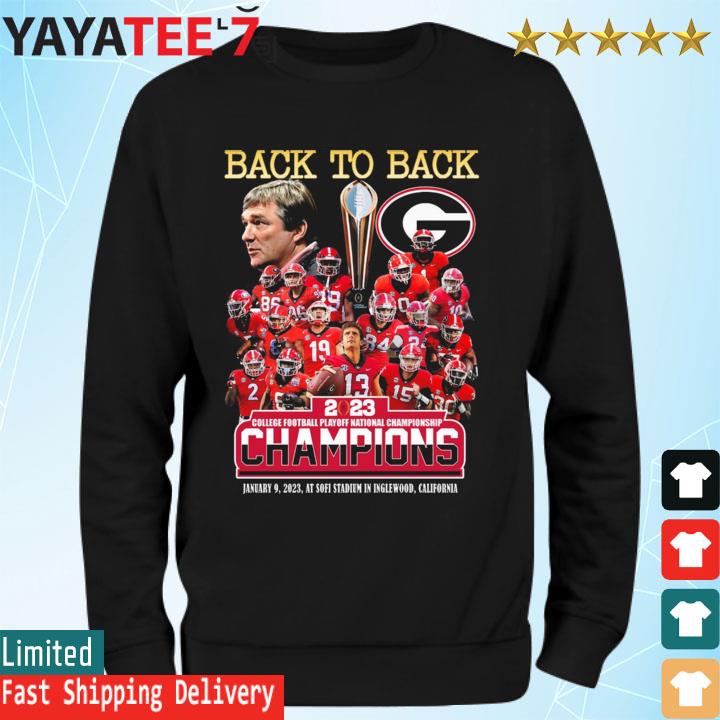 Georgia Bulldogs Win Craft Back To Back College Football Playoff National Champions  State Shirt, hoodie, sweater, long sleeve and tank top