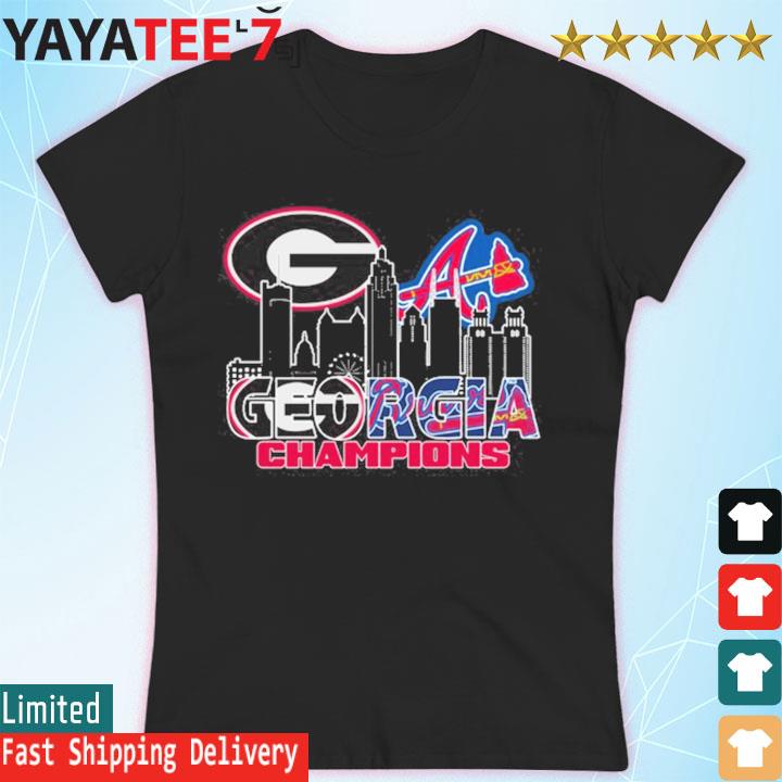 Official georgia Bulldogs And Atlanta Braves Skyline 2023 shirt, hoodie,  sweater, long sleeve and tank top