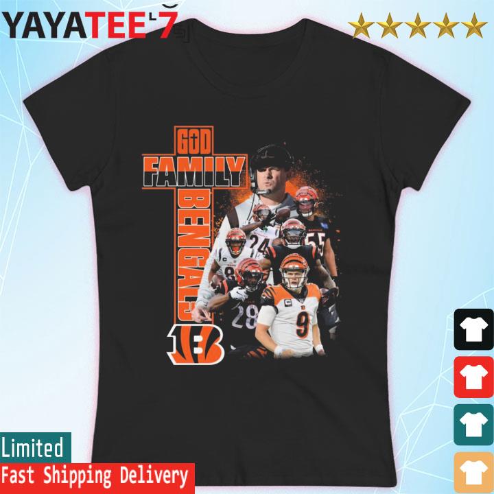 God First Family Second Then Cincinnati Bengals Football T Shirt - Growkoc