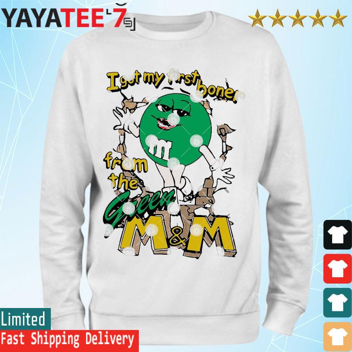 Green shop m&m hoodie