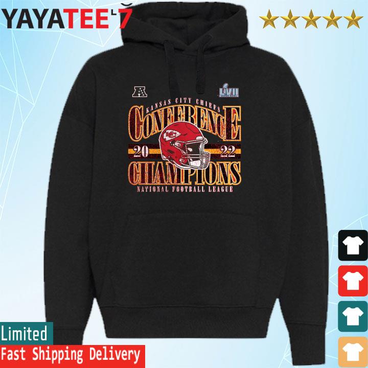 Funny Kansas city Chiefs 2022 afc champions banner worthy tri-blend 3 4  shirt, hoodie, sweater, long sleeve and tank top