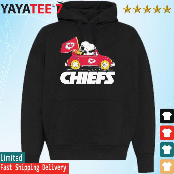 Kansas City Chiefs Super Bowl LVII 2023 Snoopy And Woodstock Driving Car  Shirt - T-shirts Low Price