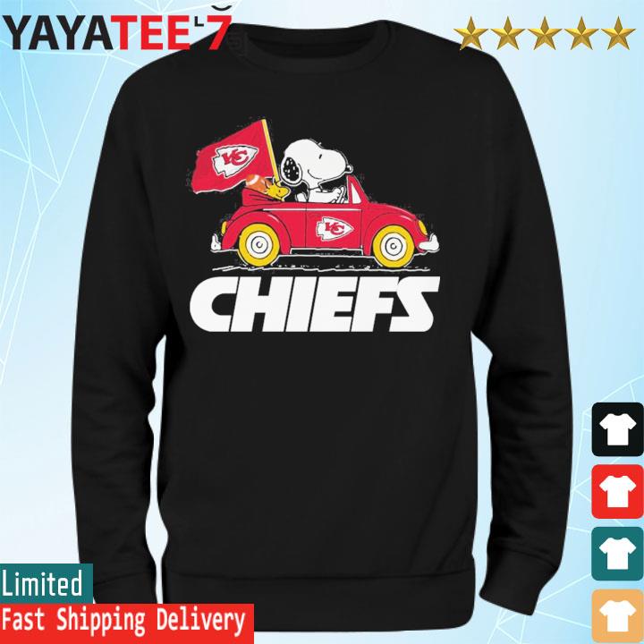 Kansas City Chiefs Super Bowl LVII 2023 Snoopy And Woodstock Driving Car  Shirt - T-shirts Low Price