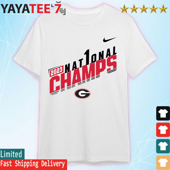 Udløbet vold Defekt Men's Nike Georgia Bulldogs College Football Playoff 2023 National  Champions Slant T-Shirt, hoodie, sweater, long sleeve and tank top