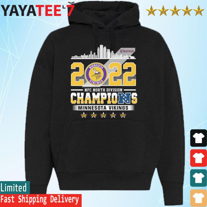 Minnesota Vikings City 2022 NFC North Division Champions 2008-2022 Shirt,  hoodie, sweatshirt and long sleeve