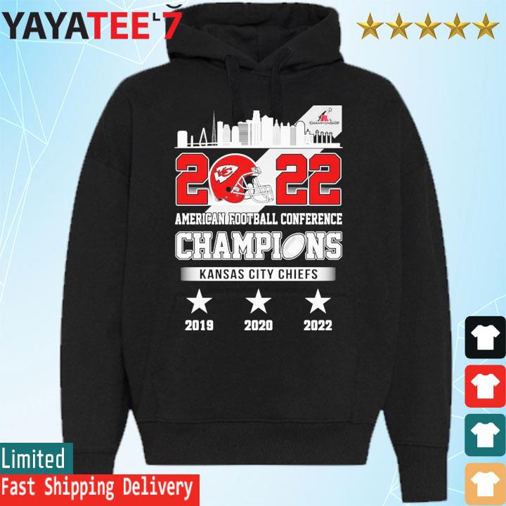 Kansas City Chiefs 2019 NFL AFC Conference Champions Shirt  ''FANATICS'' sz LG.