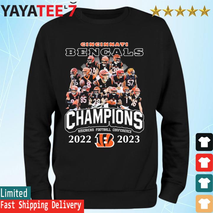 Official Cincinnati Bengals team Champions American Football Conference  2022-2023 shirt, hoodie, sweater, long sleeve and tank top