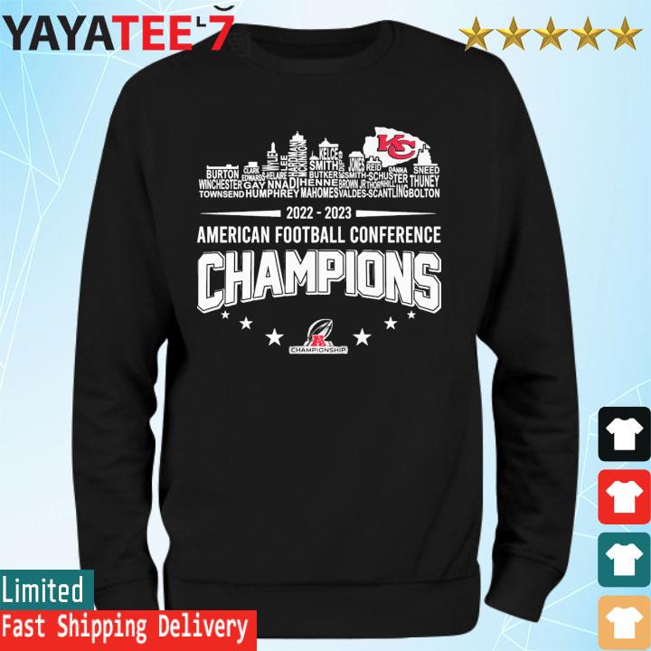 Kansas City Chiefs Team Champions American Football Conference 2022-2023  Shirt, hoodie, sweater, long sleeve and tank top