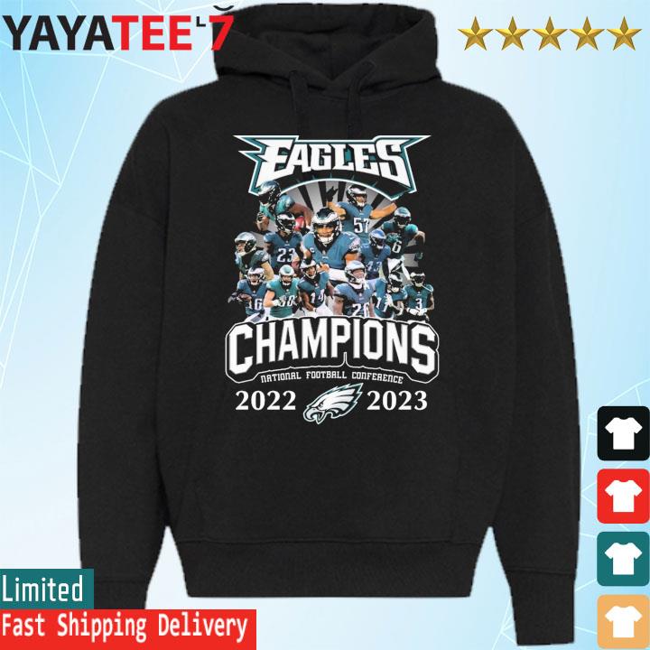 Official Philadelphia Eagles team 2022-2023 National Football Conference  Champions shirt, hoodie, sweater, long sleeve and tank top
