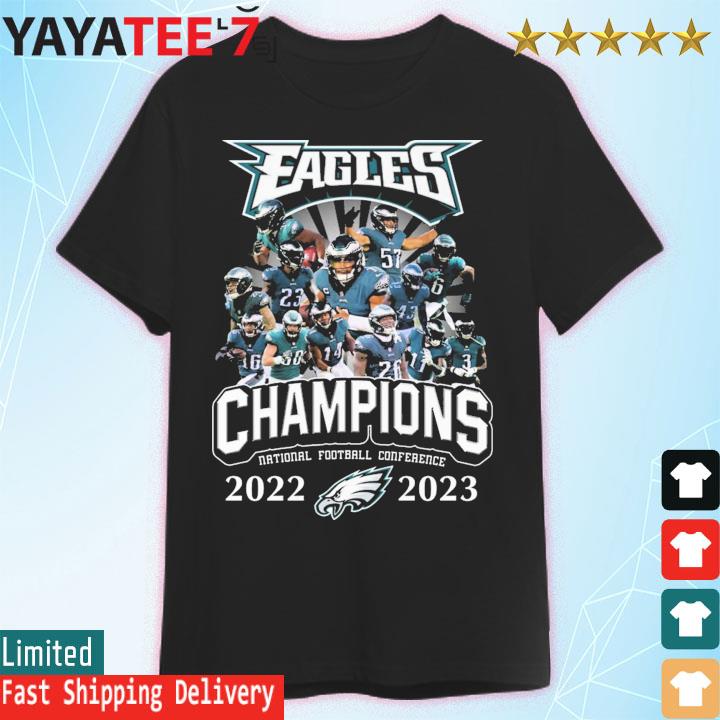 Philadelphia Eagles Player Names Skyline Nfc East Division Champions 2022  shirt, hoodie, sweater and long sleeve