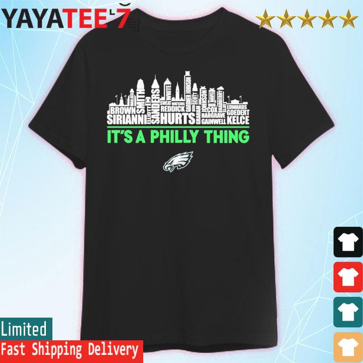 Philadelphia Eagles Player Names Skyline Nfc East Division Champions 2022  shirt, hoodie, sweater and long sleeve