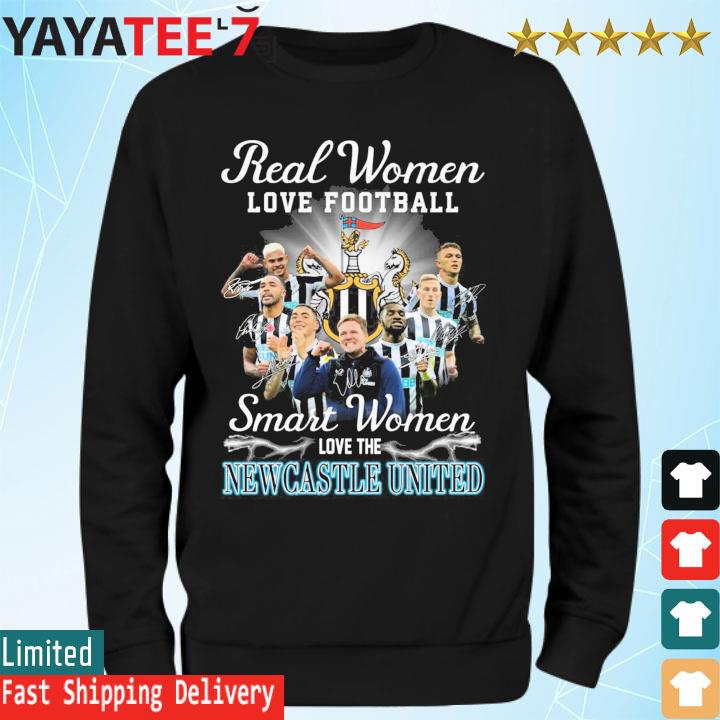 Real women love football smart women love Newcastle FC shirt