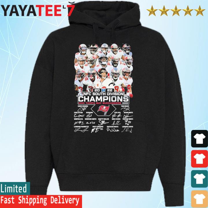 Tampa Bay Buccaneers 2022 NFC South Division Champions Signatures shirt,  hoodie, sweater, long sleeve and tank top