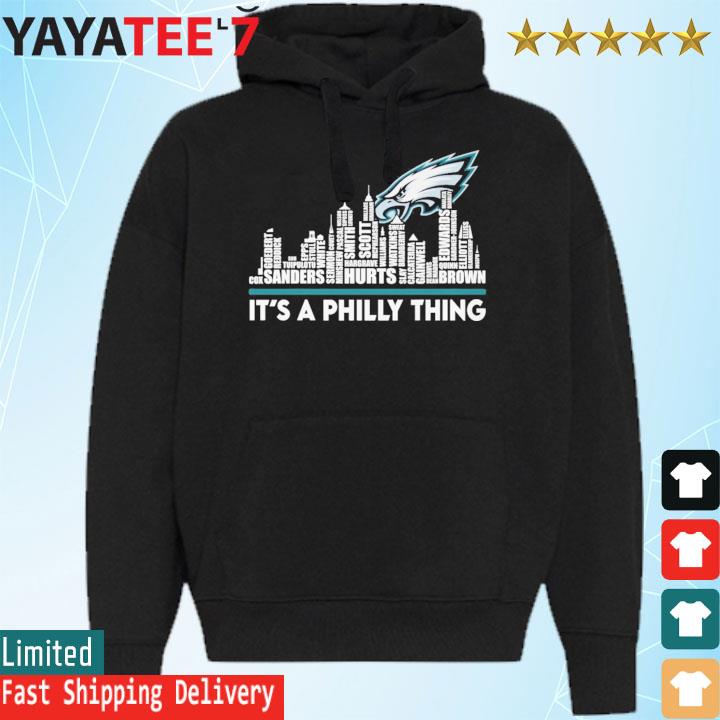 Funny Philadelphia Eagles Football Player Names Skyline It's A Philly Thing  shirt, hoodie, sweater, long sleeve and tank top