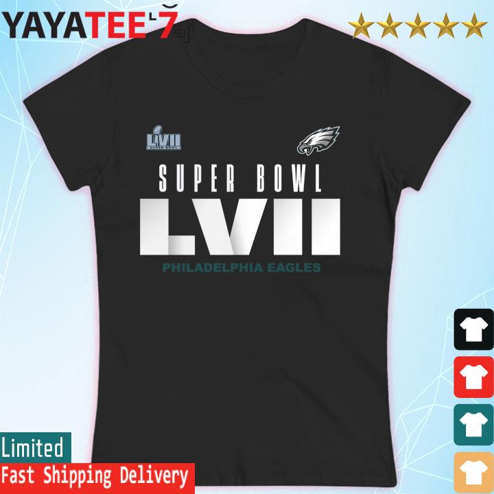 Philadelphia Eagles Super Bowl Lvii Varsity Roster Shirt Ladies T