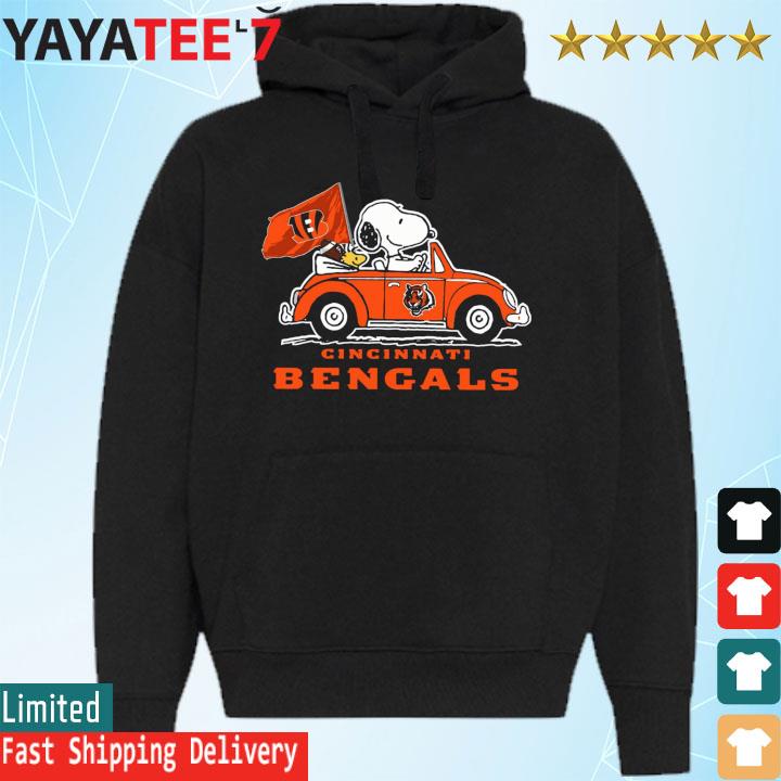 Official Snoopy Car Fan Logo Cincinnati Bengals Shirt, hoodie, sweater,  long sleeve and tank top