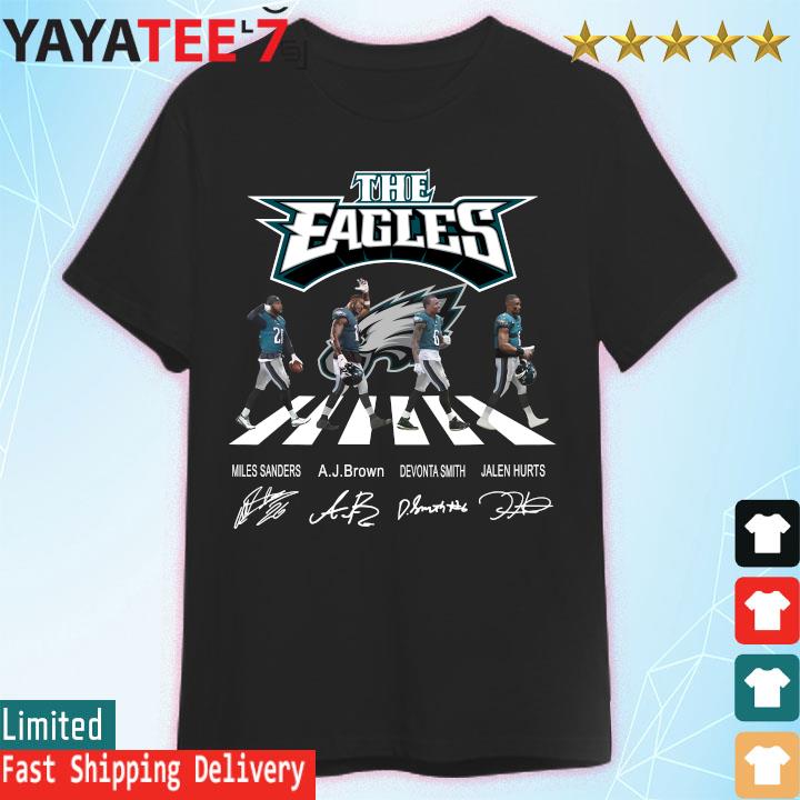 Devonta Smith Shirt The Beatles Sanders Brown Hurts Pedestrian Eagles Gift  - Personalized Gifts: Family, Sports, Occasions, Trending