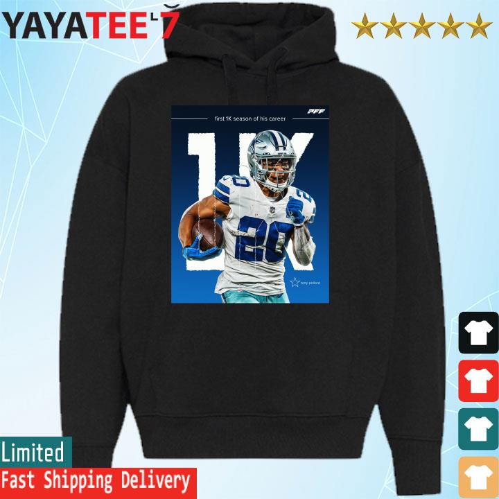 Tony Pollard first 1k season of his career shirt, hoodie, sweater