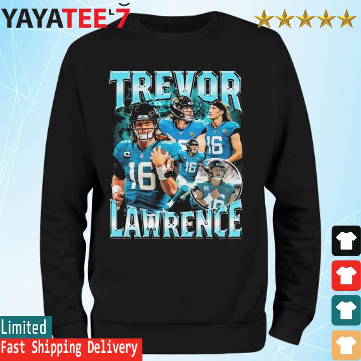 Trevor Lawrence 16 Jacksonville Jaguars football player glitch poster gift  shirt, hoodie, sweater, long sleeve and tank top