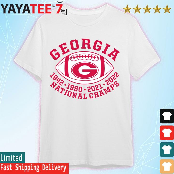 Georgia Bulldogs Nike College Football Playoff 2022 National Champions Logo  T-Shirt - Red