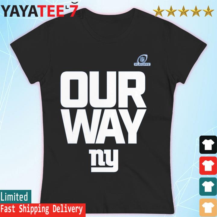 Men's Fanatics Branded Royal New York Giants 2022 NFL Playoffs Wild Card  Our Way T-Shirt